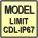 Piktogram - Model: Limit CDL-IP67